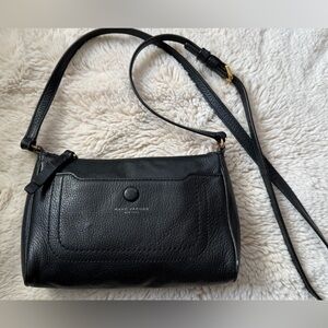 Marc Jacobs Black Pebbled Leather Crossbody Bag GUC